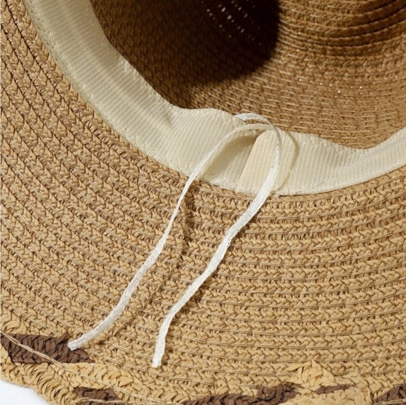 Braid Detail Straw Hat - Picture 3 of 3